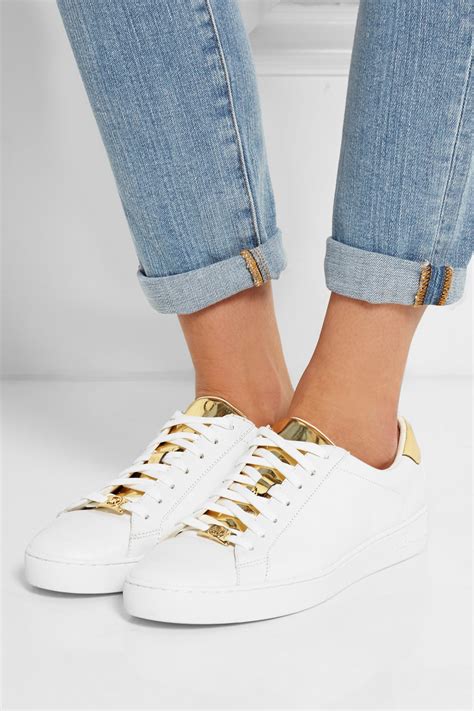 michael kors irving leather sneaker